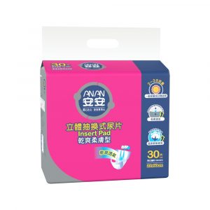 安安 乾爽柔膚型抽換式尿片 (30片x6包/箱) 可搭配成人紙尿褲使用