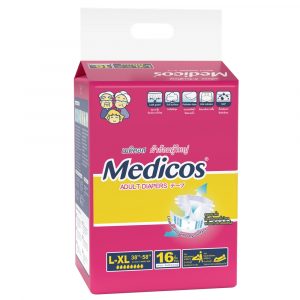 安爽Medicos 全功能成人紙尿褲 L-XL號 (16片x6包/箱)Tino 小安安 嬰兒柔濕紙巾加厚型(80抽x12包/箱)