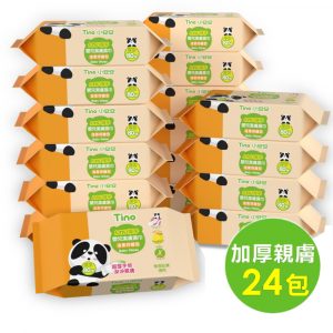 Tino 小安安 嬰兒柔濕紙巾加厚型(80抽x24包)